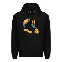 Black Heckle and Jeckle Premium Hoodie - linhVisuals