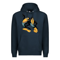 Navy Heckle and Jeckle Premium Hoodie - linhVisuals