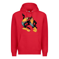 Red Heckle and Jeckle Premium Hoodie - linhVisuals