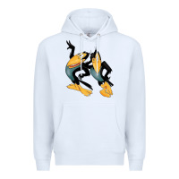 White Heckle and Jeckle Premium Hoodie - linhVisuals