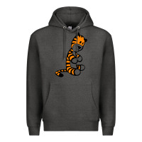 Charcoal Heather Calvin Bill Watterson Premium Hoodie - linhVisuals