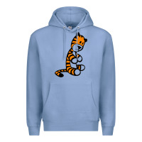 Colony Blue Calvin Bill Watterson Premium Hoodie - linhVisuals