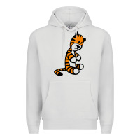 Dove Grey Calvin Bill Watterson Premium Hoodie - linhVisuals