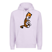 Lilac Calvin Bill Watterson Premium Hoodie - linhVisuals