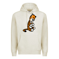 Oatmeal Heather Calvin Bill Watterson Premium Hoodie - linhVisuals