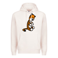 Pale Pink Calvin Bill Watterson Premium Hoodie - linhVisuals