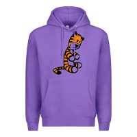 Purple Calvin Bill Watterson Premium Hoodie - linhVisuals