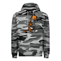 Slate Camo Calvin Bill Watterson Premium Hoodie - linhVisuals
