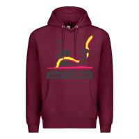 Burgundy motion city soundtrack clässic Premium Hoodie - linhVisuals