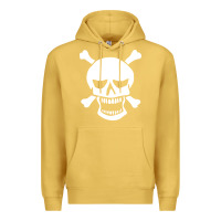 Antique Gold skull crossbones Premium Hoodie - linhVisuals