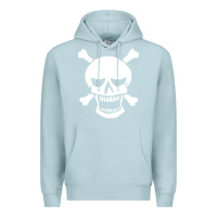 Blue Mist skull crossbones Premium Hoodie - linhVisuals