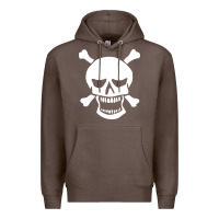 Coffee skull crossbones Premium Hoodie - linhVisuals