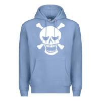 Colony Blue skull crossbones Premium Hoodie - linhVisuals
