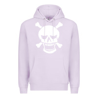Lilac skull crossbones Premium Hoodie - linhVisuals