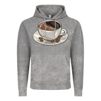 Cloud Rock coffee  americano Vintage Hoodie - BarkalooDesign