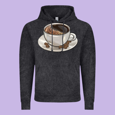 Coffee  Americano Vintage Hoodie Designed By Barkaloodesign
