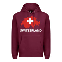 Burgundy switzerland Premium Hoodie - linhVisuals