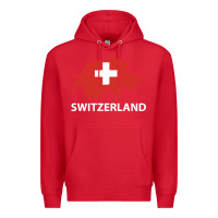 Red switzerland Premium Hoodie - linhVisuals