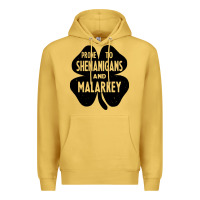 Antique Gold prone to shenanigans and malarkey Premium Hoodie - linhVisuals