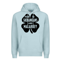 Blue Mist prone to shenanigans and malarkey Premium Hoodie - linhVisuals