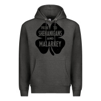 Charcoal Heather prone to shenanigans and malarkey Premium Hoodie - linhVisuals