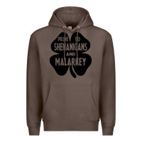 Coffee prone to shenanigans and malarkey Premium Hoodie - linhVisuals