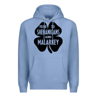 Colony Blue prone to shenanigans and malarkey Premium Hoodie - linhVisuals