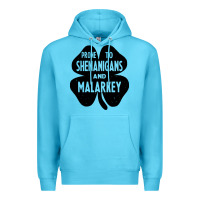 Ocean Blue prone to shenanigans and malarkey Premium Hoodie - linhVisuals