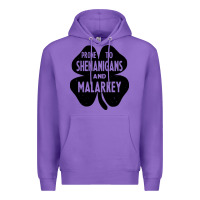 Purple prone to shenanigans and malarkey Premium Hoodie - linhVisuals
