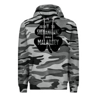 Slate Camo prone to shenanigans and malarkey Premium Hoodie - linhVisuals