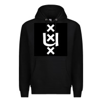 Black Amsterdam University Premium Hoodie - linhVisuals
