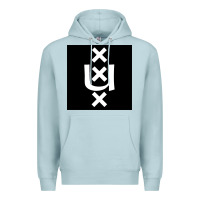 Blue Mist Amsterdam University Premium Hoodie - linhVisuals