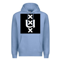 Colony Blue Amsterdam University Premium Hoodie - linhVisuals