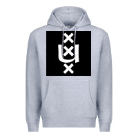Heather Grey Amsterdam University Premium Hoodie - linhVisuals