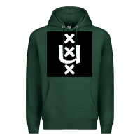 Sports Green Amsterdam University Premium Hoodie - linhVisuals