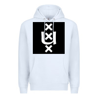 White Amsterdam University Premium Hoodie - linhVisuals