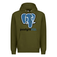 Army Green Postgresql Premium Hoodie - linhVisuals