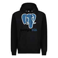 Black Postgresql Premium Hoodie - linhVisuals