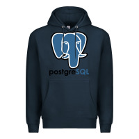 Navy Postgresql Premium Hoodie - linhVisuals