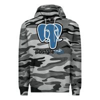 Slate Camo Postgresql Premium Hoodie - linhVisuals