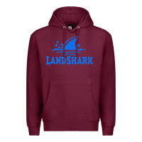 Burgundy landshark Premium Hoodie - linhVisuals
