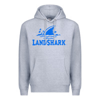 Heather Grey landshark Premium Hoodie - linhVisuals