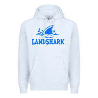 White landshark Premium Hoodie - linhVisuals