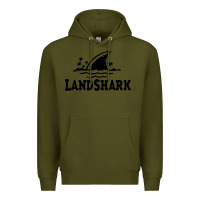 Army Green landshark Premium Hoodie - linhVisuals