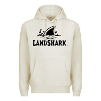 Oatmeal Heather landshark Premium Hoodie - linhVisuals