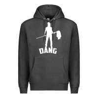 Charcoal Heather joe dirt dang Premium Hoodie - linhVisuals