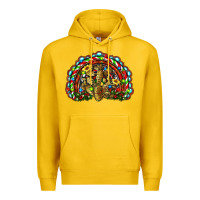 Lemon christmas rainbow with leopard cactus Premium Hoodie - RanaPortraitStore