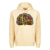 Pina Colada christmas rainbow with leopard cactus Premium Hoodie - RanaPortraitStore