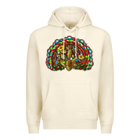 Sandshell christmas rainbow with leopard cactus Premium Hoodie - RanaPortraitStore