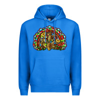True Royal christmas rainbow with leopard cactus Premium Hoodie - RanaPortraitStore